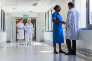 Healthcare professionals in a local hospital 